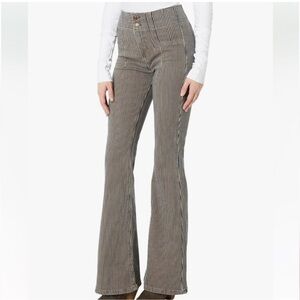 We The Free Blue and Tan Striped Pants